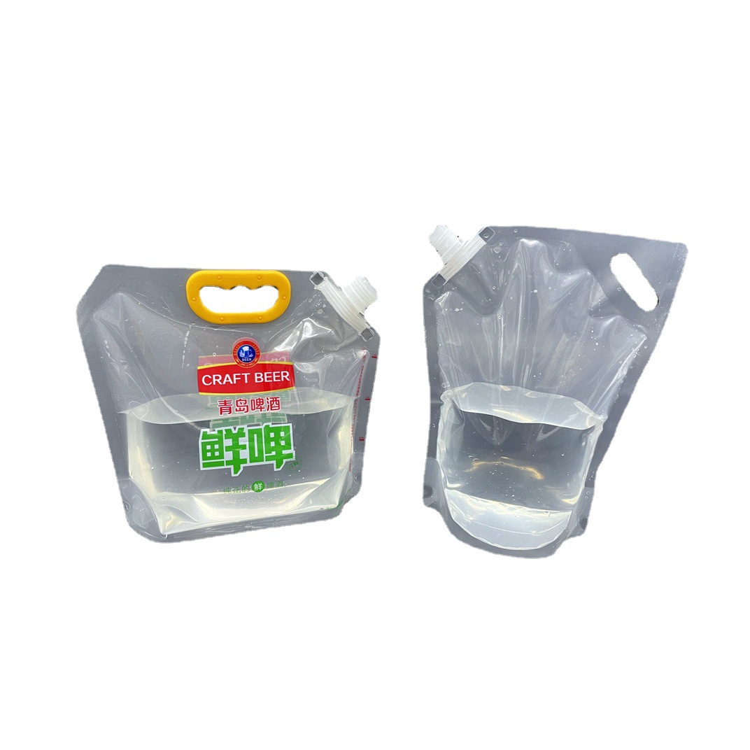 Picture of Customized Spout Bag Soy Milk Bag Special-Shaped Stand-Up Bag Sour Plum Soup Drink Bag Disposable Juice Bag Manufacturer