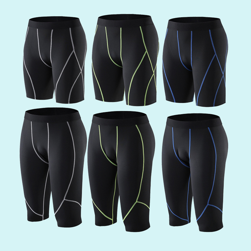 Tight Shorts Basketball Leggings Men's Sports Running Fitness Equipment Compression Training Pants High Elastic Quick Drying