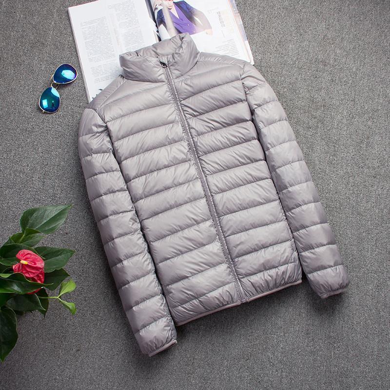 Picture of 2022 autumn and winter new lightweight down cotton-padded jacket men's hooded stand collar short size lightweight young and middle-aged men's coat