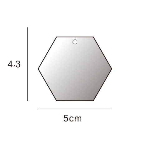 Picture of Transparent acrylic disc blank goo card cross-border handmade round embryo keychain piece decorative DIY pendant