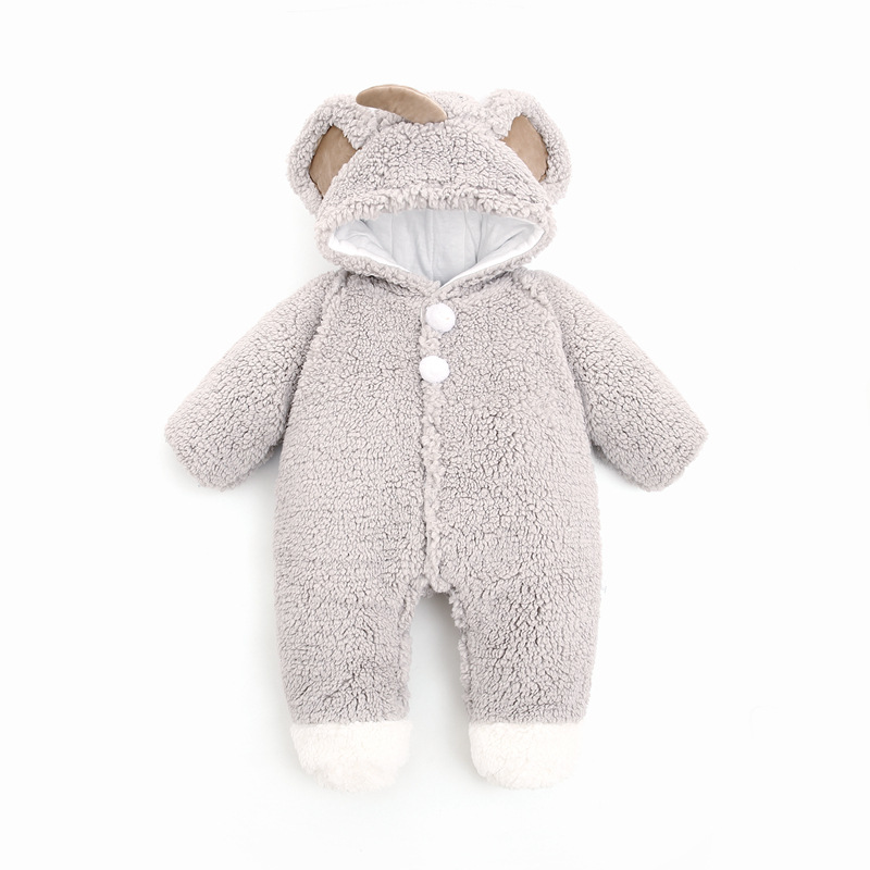 Picture of Baby's jumpsuit short-sleeved autumn and winter clothes winter thickened baby's climbing suit for boys and girls