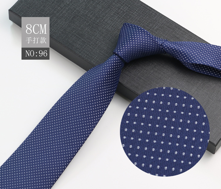 Picture of Men's Tie Business Shirt Stripesd Security Professional Formal Wear Wholesale Plus Logo Manufacturer 8cm Hand-Made