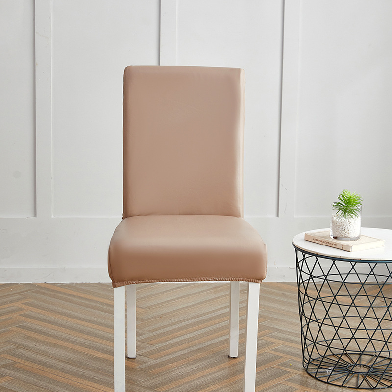 Picture of Chair Cover Cross-border New Solid Color Stretch Leather Seat Cover Amazon Dining Chair Office Waterproof and Dustproof Chair Cover