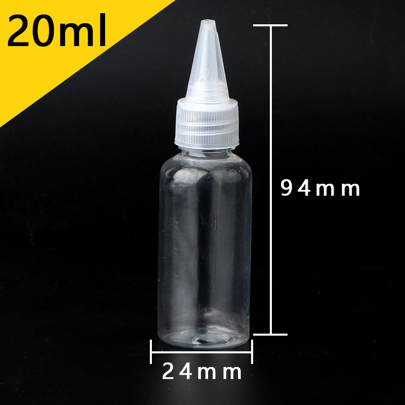 Picture of Wholesale 50 200 500ml ml squeeze bottle color bottle emulsion pigment bottled transparent plastic pointed nose bottle
