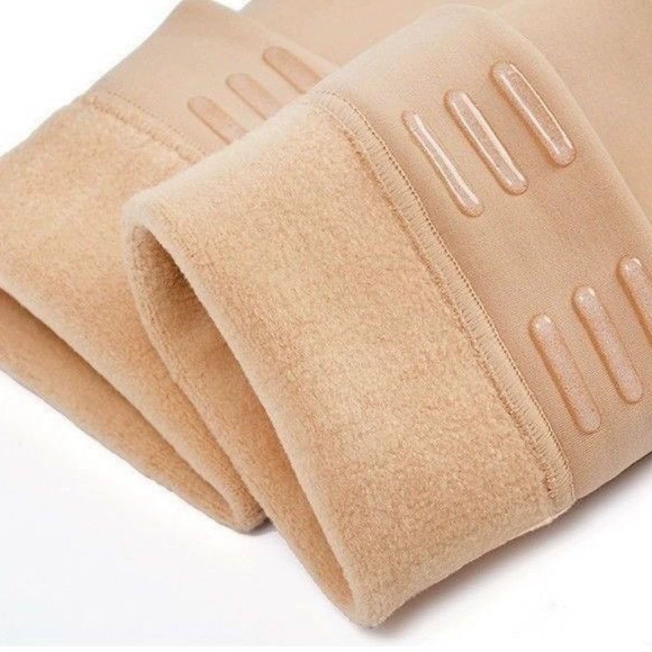 Picture of Light Leg Artifact Women's Autumn and Winter Supernatural fleece-lined Warm Thick Long Long Tube Foot-stepping Nine-point Silicone Stockings