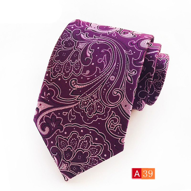 Picture of Source Factory Hot Jacquard Fabric Tie Men's Dress Business Suit Accessories Tie Wholesale