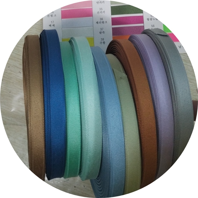 Picture of Ribbon World GG Korea 51 Color 3~40mm Solid Color Polyester Rib Belt