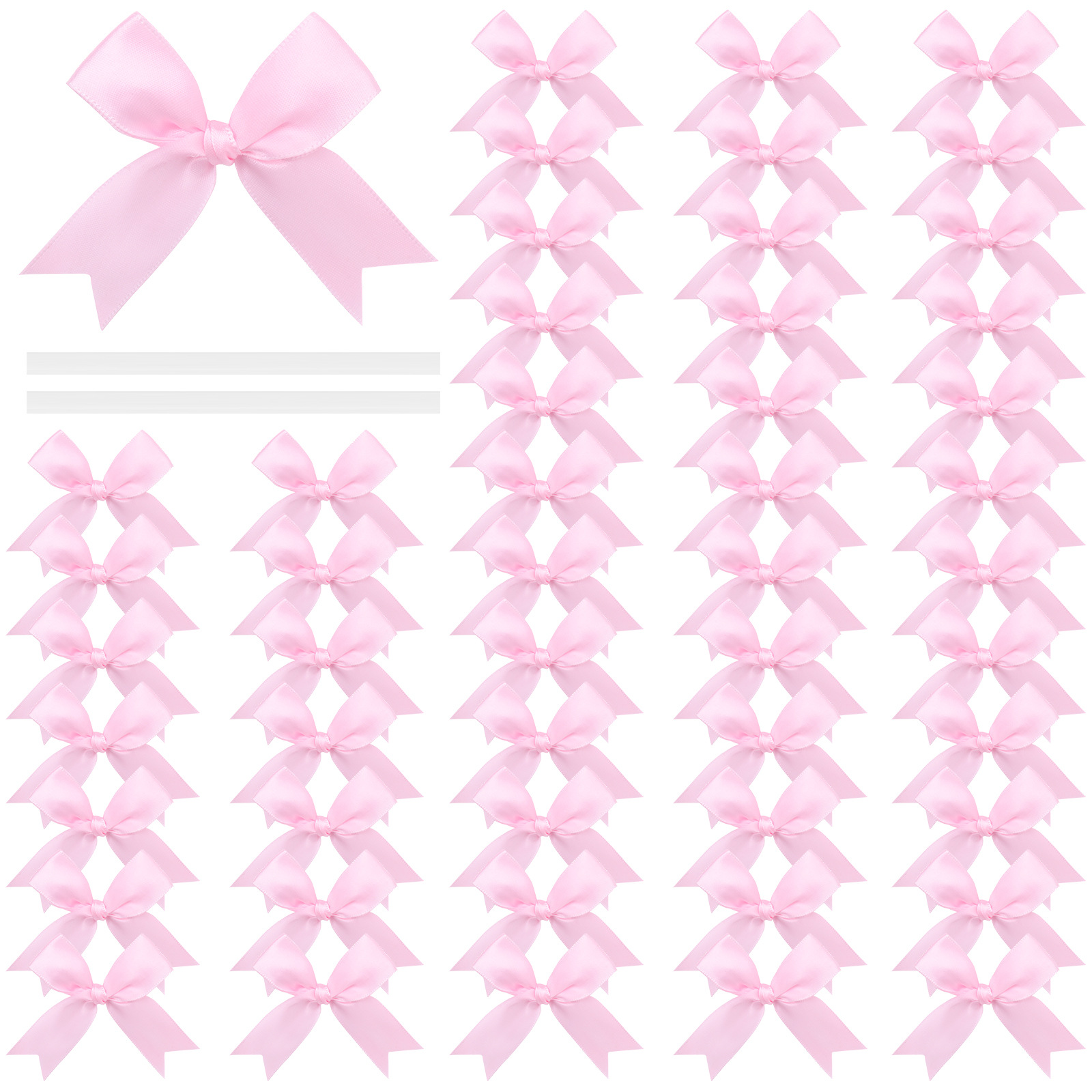 8cm Polyester Ribbon Bow Gift Box Accessory Knot DIY Ribbon Small Bow Ornament Amazon Hot-Selling Jewelry