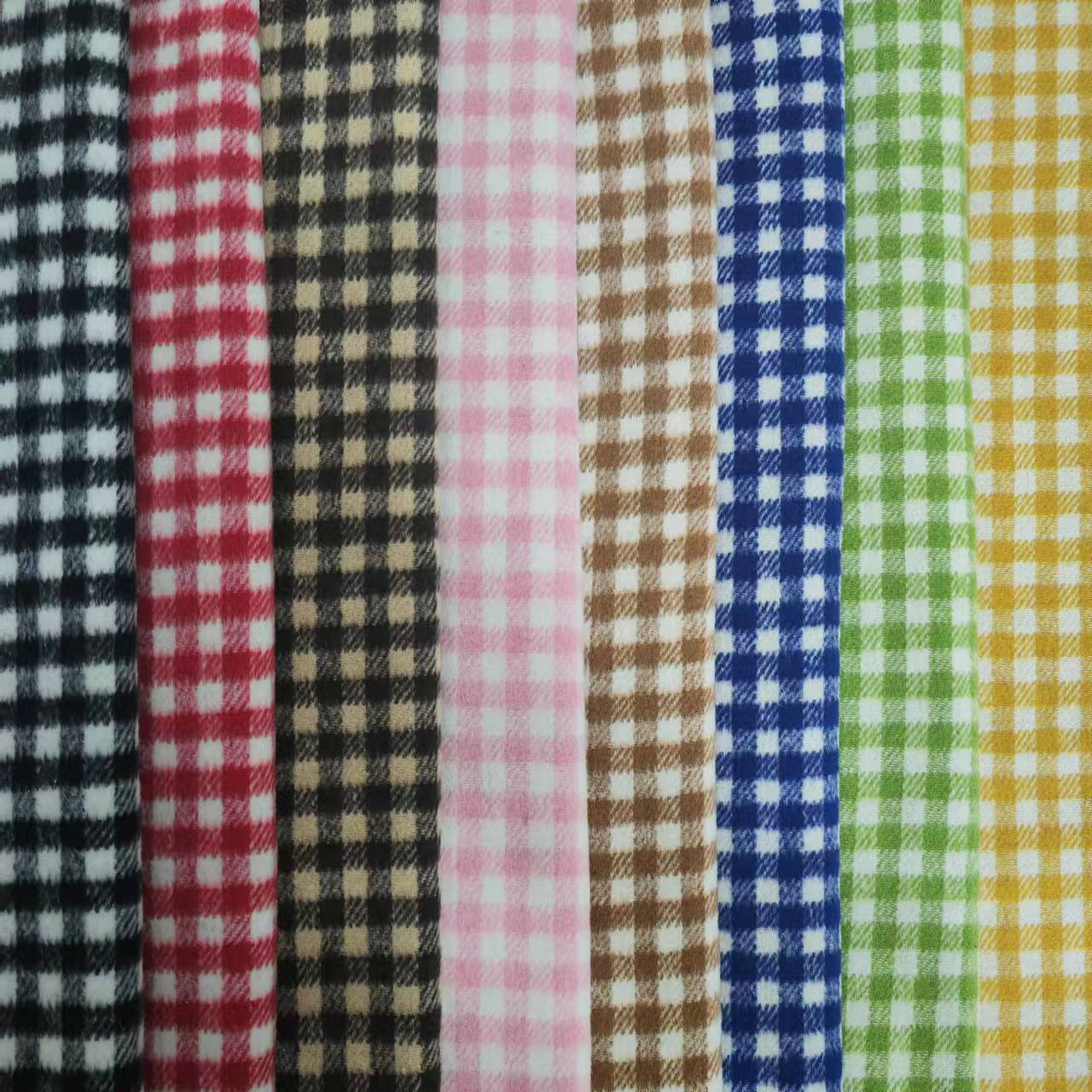 Picture of Shaoxing Factory in stock Autumn and Winter Short Shun Small Plaid Fashion Skirt Children's Wear Shoes and Hats Luggage Wool Fabric