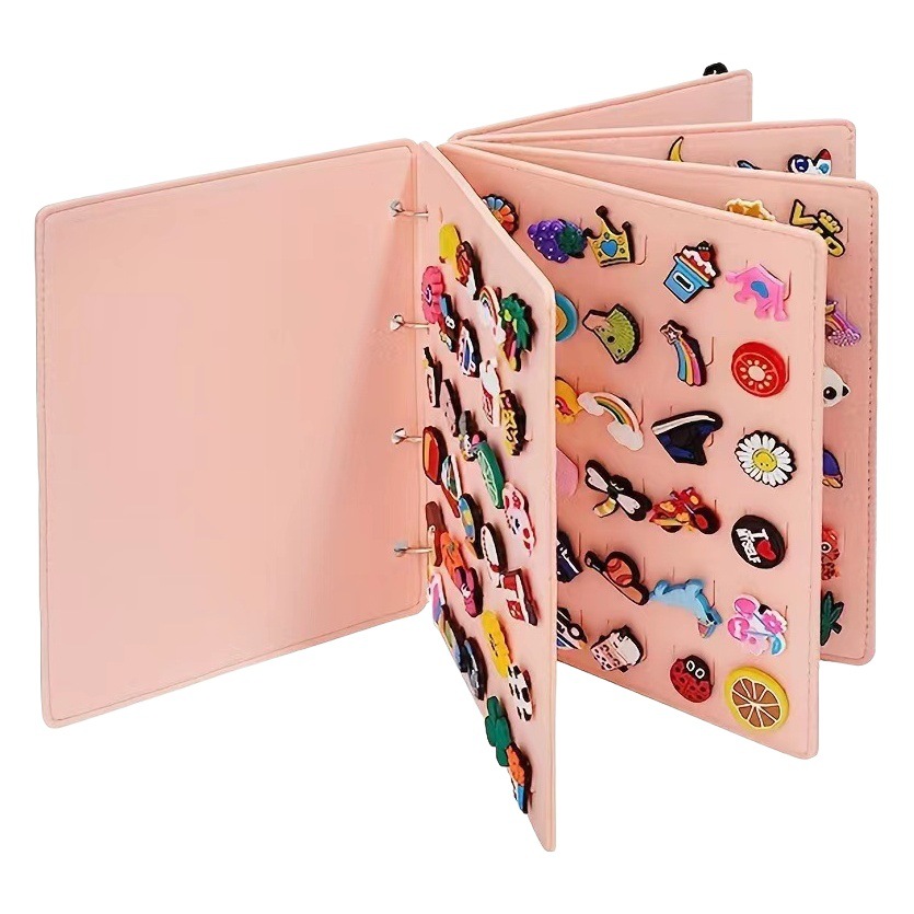 Felt removable loose-leaf clip shoe decoration storage book children's hair accessories travel portable jewelry storage display stand