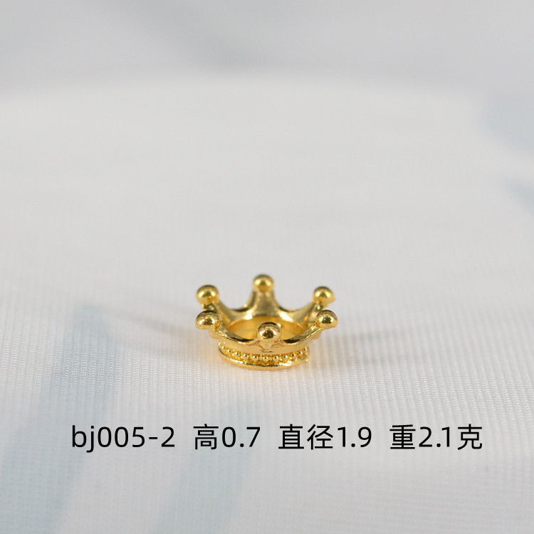 Picture of Violent Bear Head Crown Doll Head Accessories Small Mini Crown Alloy Ornament Crystal Ball Base Display Rack