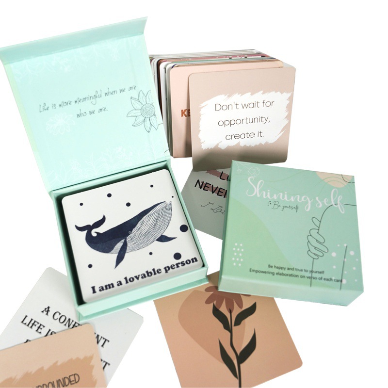 Picture of Cross-border New Products Encourage Greeting Cards 50 European and American Women Definitely Positive ins English Cartoon Set Inspirational Cards