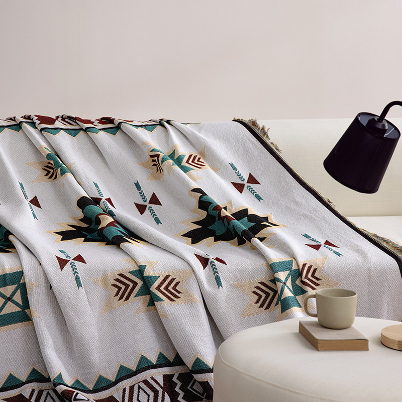 Picture of Indian-Style Sofa Cover Cloth, Suitable for All Seasons, Dust-Proof and Stain-Resistant, Full-Cover Sofa Towel, Ins-Style