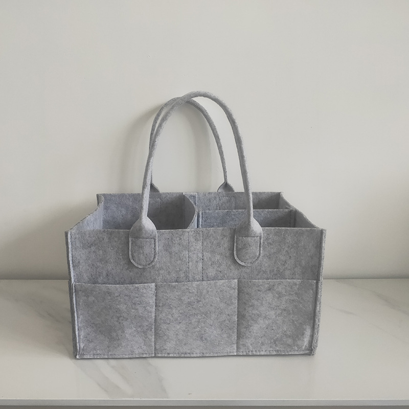 Picture of Felt Diaper Bag Newborn Diaper Bag Mother and Baby Storage Bag Mommy Bag Travel Storage Bag Wool Felt