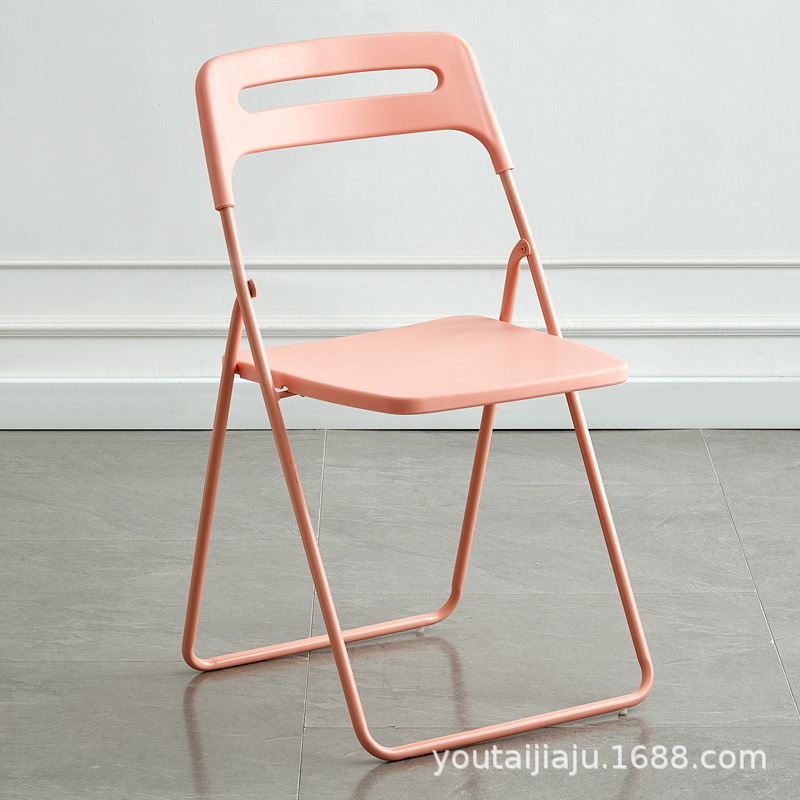 Picture of Folding chair back chair household dining chair portable chair plastic dining chair training chair conference chair staff chair