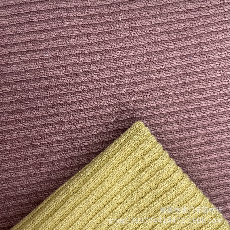 In stock supply knitted TR thread pit 290g polyester cotton 2*3 pit thread clothing shoes and hats pit fabric