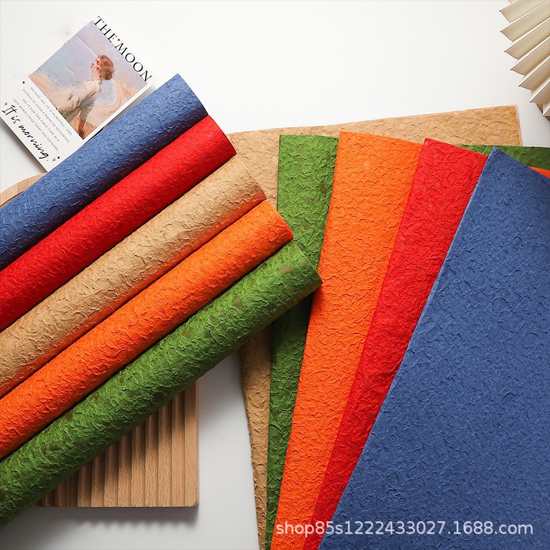 Zhuo fiber water rock paper high-end packaging material package flower paper pleated bouquet art paper gift flower wrapping paper
