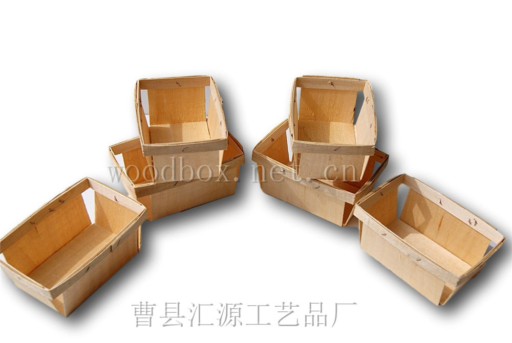 Picture of European, American, Japanese and Korean small wooden basket wooden basket Mini Fruit Grape Tomato Cherry strawberry wooden box