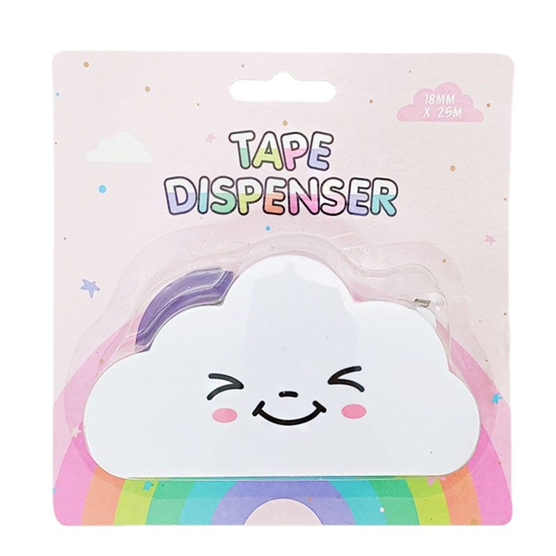 Picture of Rainbow tape cloud cutter student journal tape cutting machine creative student stationery office tape Holder