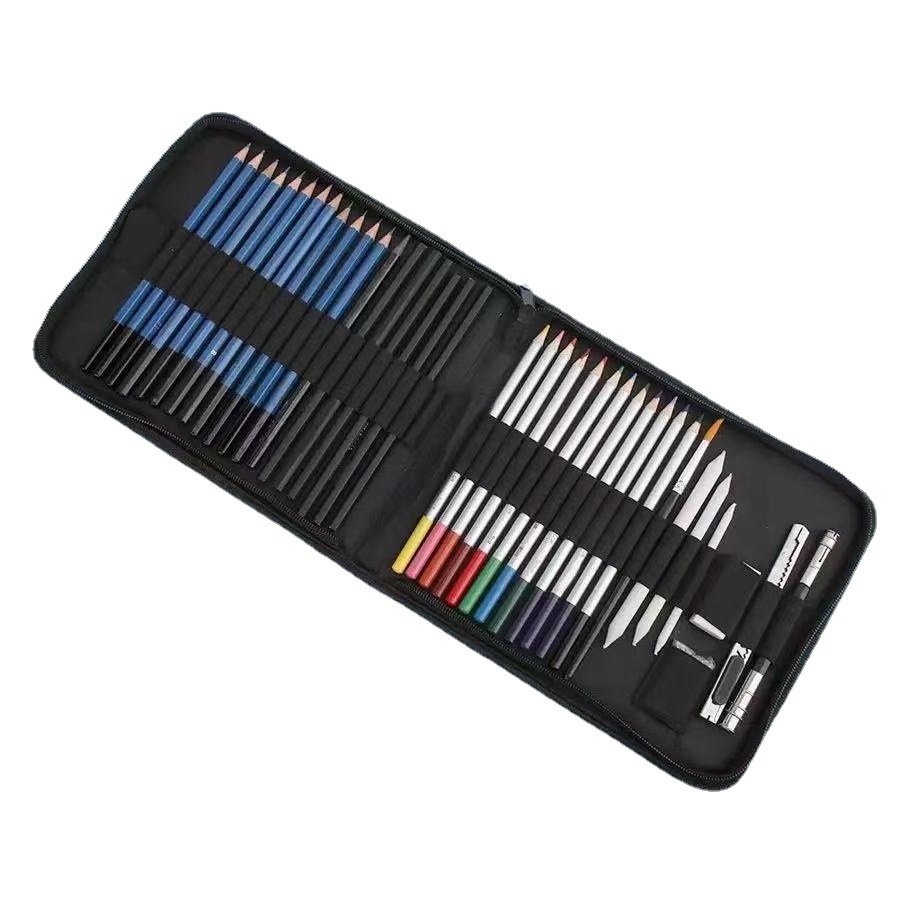 40 PCs water soluble colored pencil painting suit 40 PCs sketch pencil suit 40 PCs water soluble colored lead suit wholesale