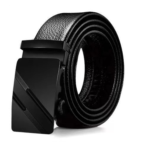Picture of Men's belt automatic buckle litchi pattern belt business gift online shop clothing accessories gift pants belt factory wholesale