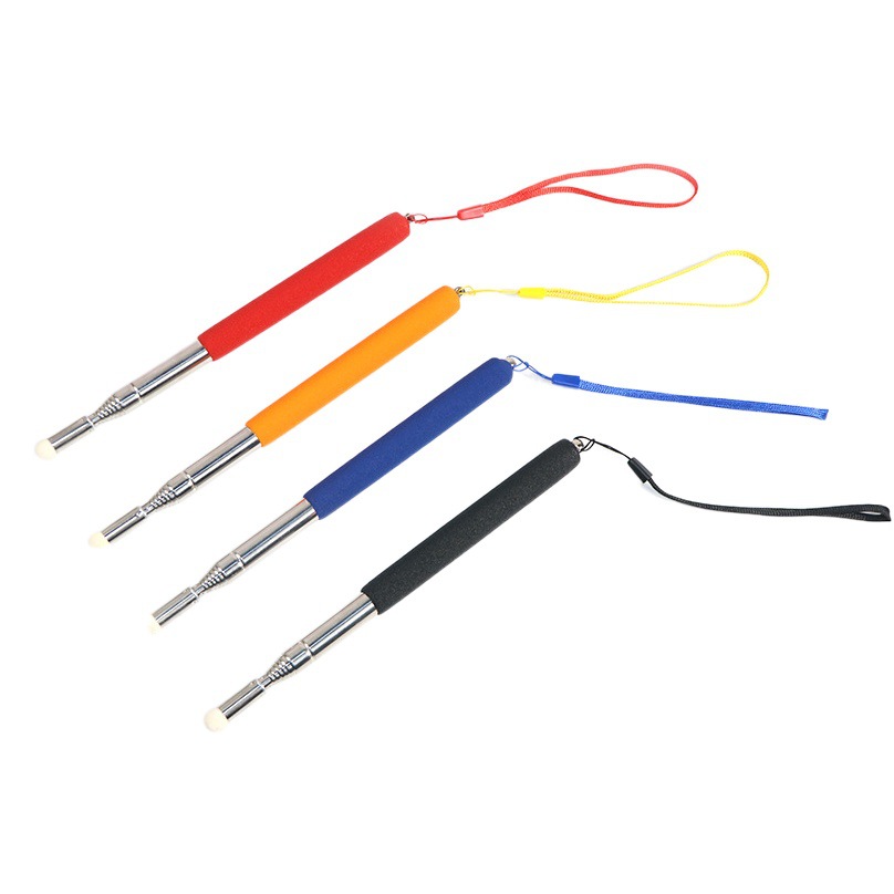 Touch Screen Retractable Pen for Teachers Stainless Steel Pointer Digital Whiteboard Teaching Felt Head 1m Stylus Led Screen