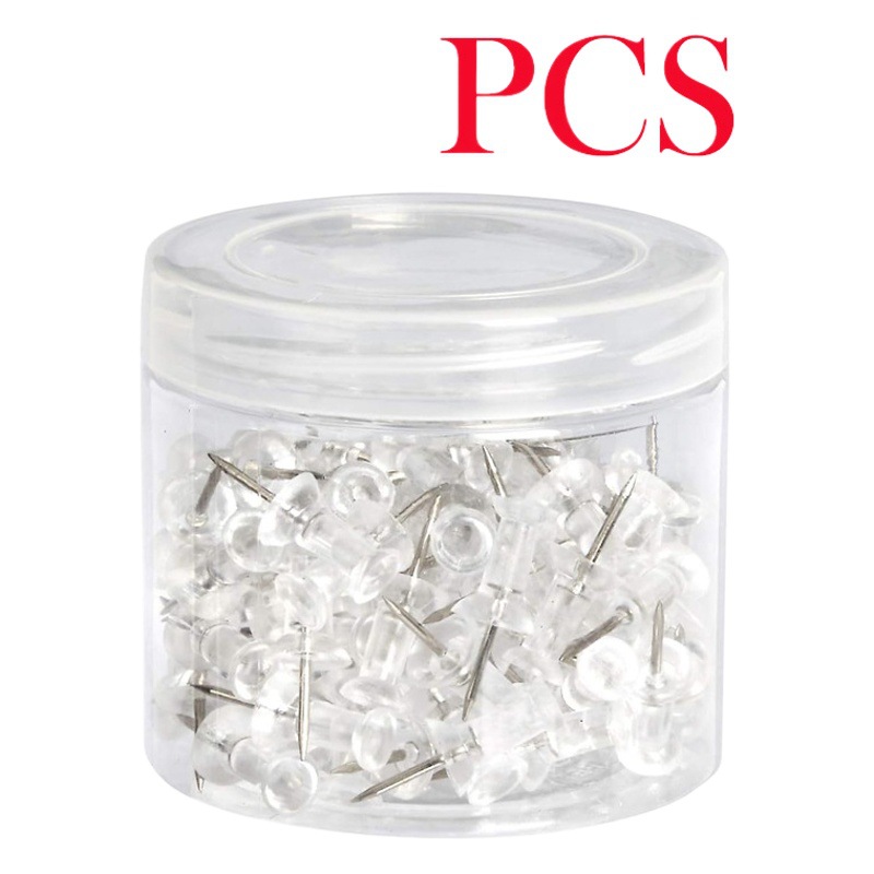 Amazon 200 Transparent Thumbtacks Transparent Map Pins White Drawing Pins Art Pins Creative Drawing