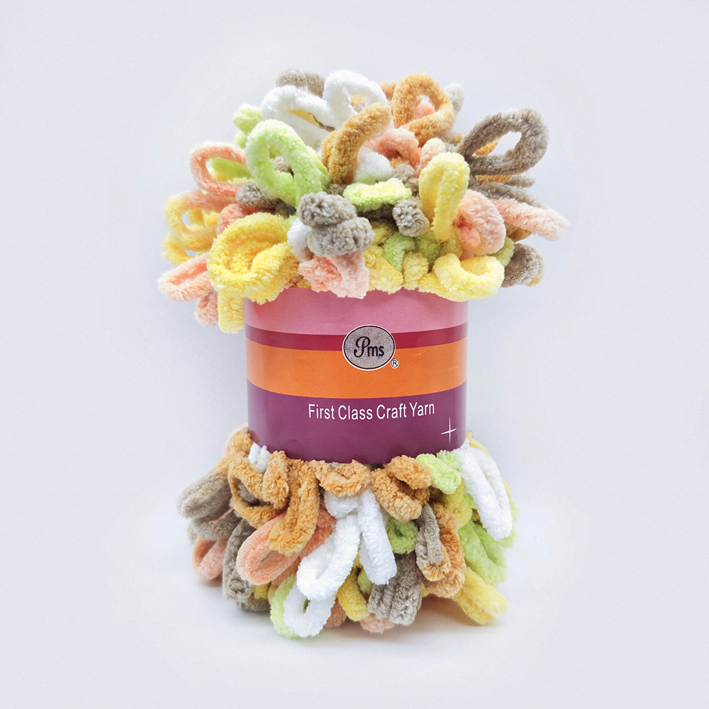 Picture of Loop Yarn Ear Yarn Medium-Thick Yarn for Hand Knitting DIY Pillows, Blankets, Scarves, Ice Yarn in Stock Wholesale
