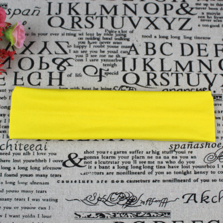 Picture of Factory Direct Supply Korean Style Hair Accessories Yoga Headband Sports Headband Elastic Monochrome Hairband Headband Printable Pattern