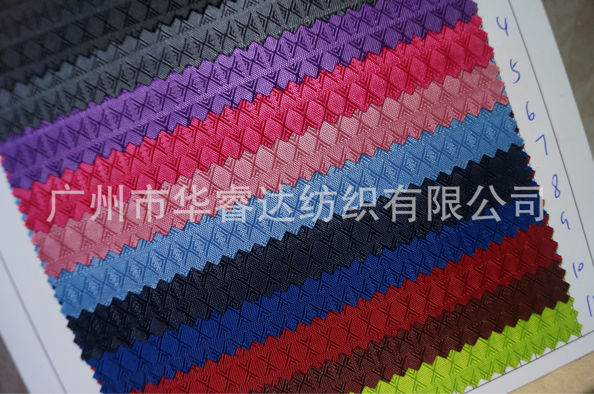 New 420 Dark Lattice Jacquard Yuri Gum N-grain Oxford Cloth Bundle Pocket Fabric Bag Fabric