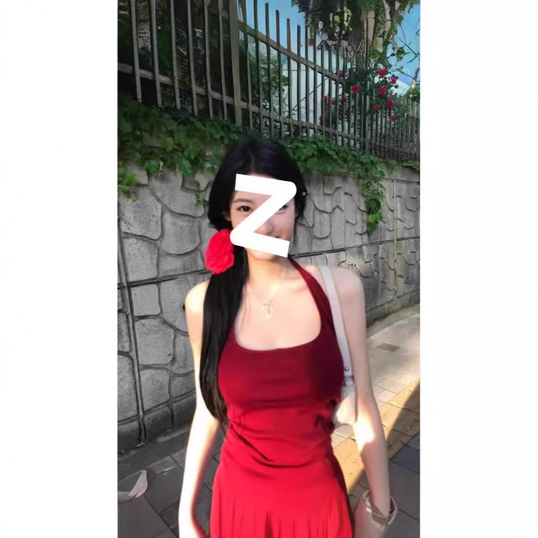 Pure Desire Hot Girl Red Camisole Women's Summer Slim Fit High-Quality Temperament Unique Casual Easiest for Match Top