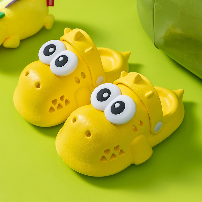 Picture of Dinosaur cute children's slippers boys and girls summer indoor and outdoor wear non-slip wear-resistant home slippers hole shoes cute