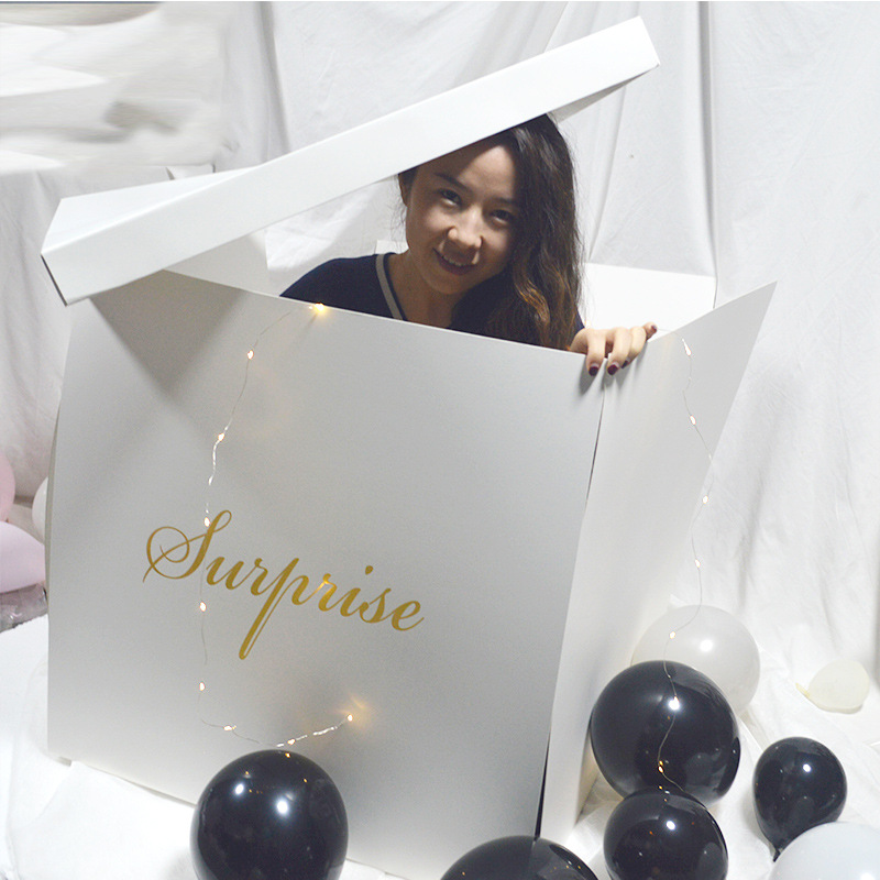 Packing Surprise Box 70CM Confession Balloon Gift Box Large Xizang Gift Box Shake Tone Same Birthday Surprise Box