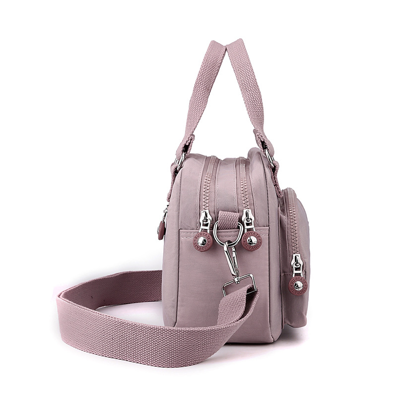 Picture of Lightweight waterproof nylon cloth bag casual messenger bag new versatile small square bag trendy women's shopping handbag