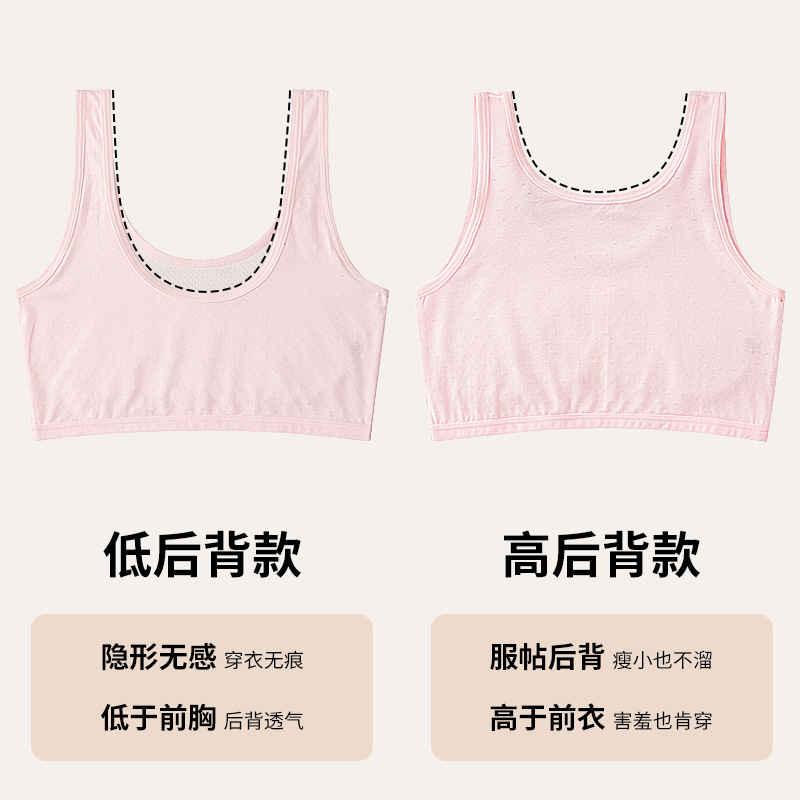 Picture of Girls' Development Stage One Underwear Bra for Girls without Steel Rings Tube Top for Adolescent Girls Vest Underwear for Students