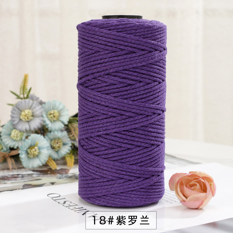Picture of Explosions 2mm round strand hollow yarn European-style hook bag hollow Diy thread color multi-hand crochet collocation