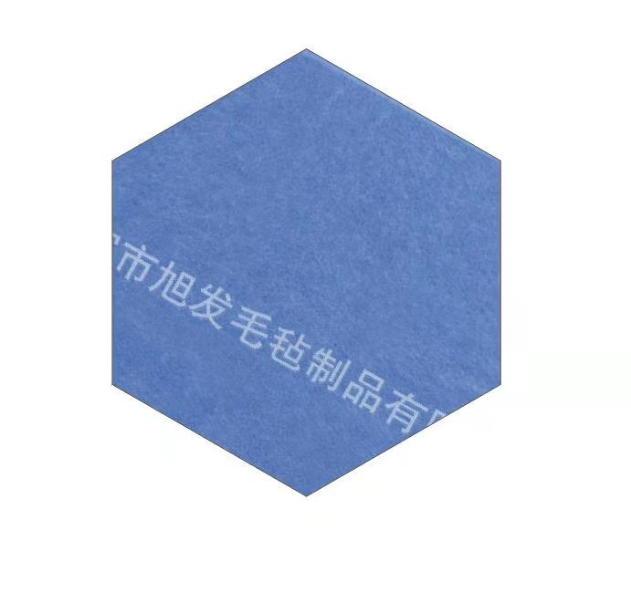 Picture of Cross-border color felt board hexagonal message board self-adhesive wall stickers felt hexagonal display background wall sound insulation board