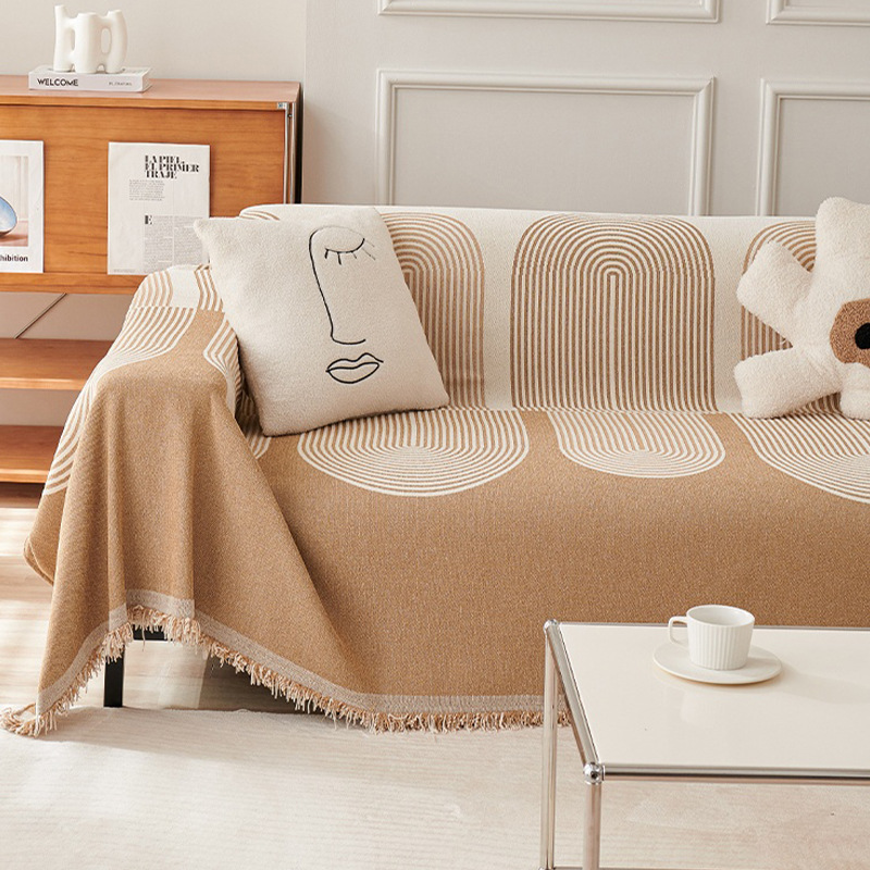 Chenille annual ring sofa cover cloth one towel multi-use simple ins sofa towel one-piece all-inclusive sofa cover