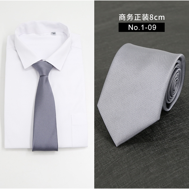 Picture of New Style Tie Men's Formal Business Casual Simple Style Solid Color Striped Arrow-Shaped Tie Manufacturer Ready Stock Wholesale