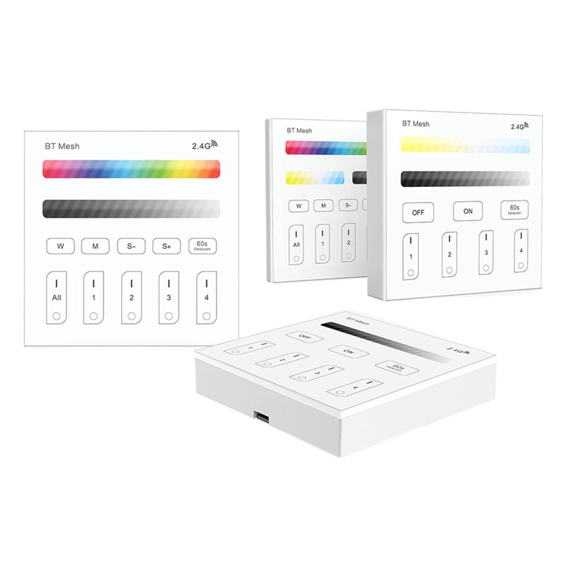 Picture of Touch 86 Panel Bluetooth 2.4g Grouping Rgb Monochrome Lighting Controller Led Wireless Smart Control Intelligent Light Control