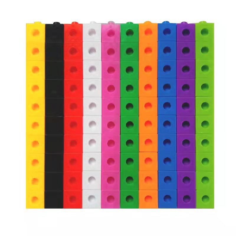 Picture of Yiwu Export Early Education Creative Block Particle Building Blocks 2cm100 Plug-In Connection Plastic Kindergarten Toys