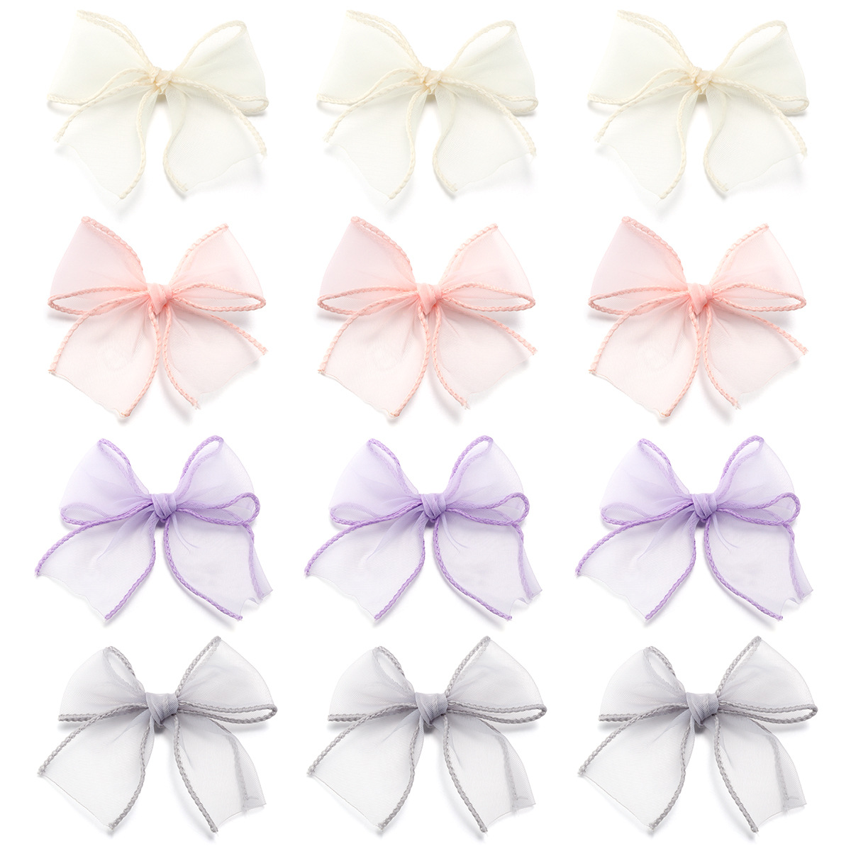 Fishtail Yarn Hand Tie Bow Hairpin Semi-finished Mesh Yarn Ribbon Bow Jewelry Hair Accessories Clothing Shoes and Hats Accessories