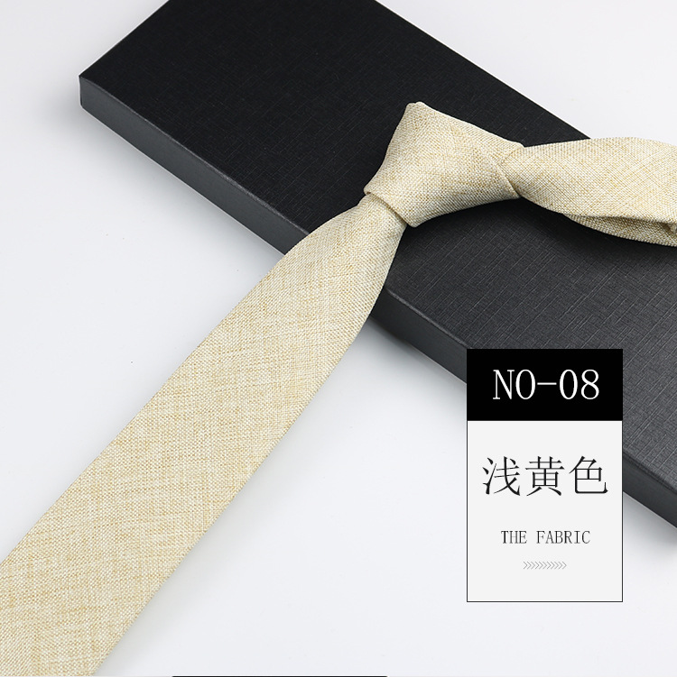 Picture of Men's formal wear for work professional Korean wedding groom artistic simple academic style blue gray 6cm hand tie