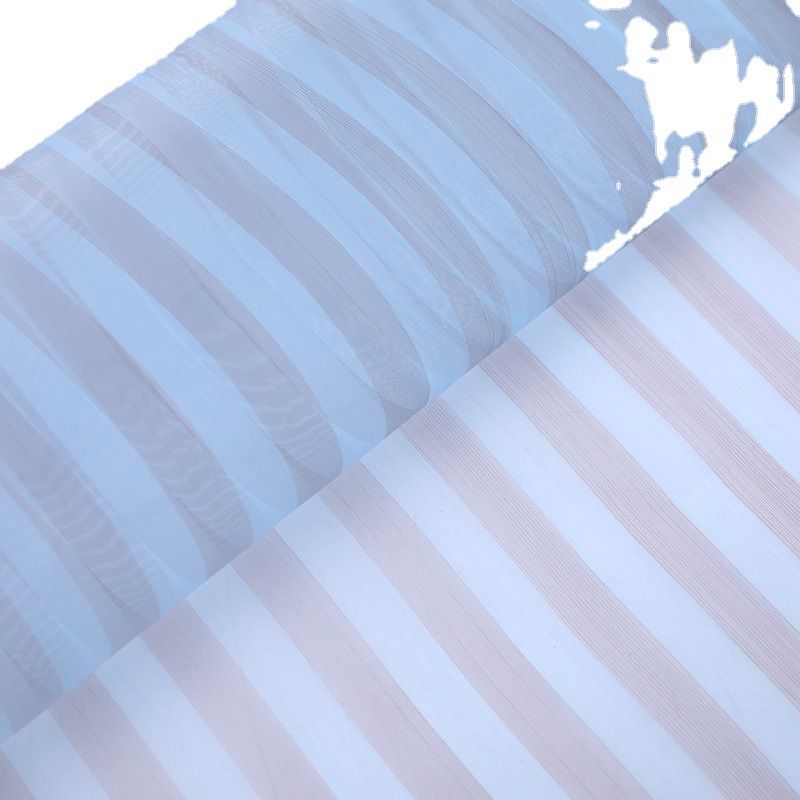 Picture of in stock wholesale zebra yarn-dyed children's clothing dress spring and summer thin fashion heaped flower fabric organza