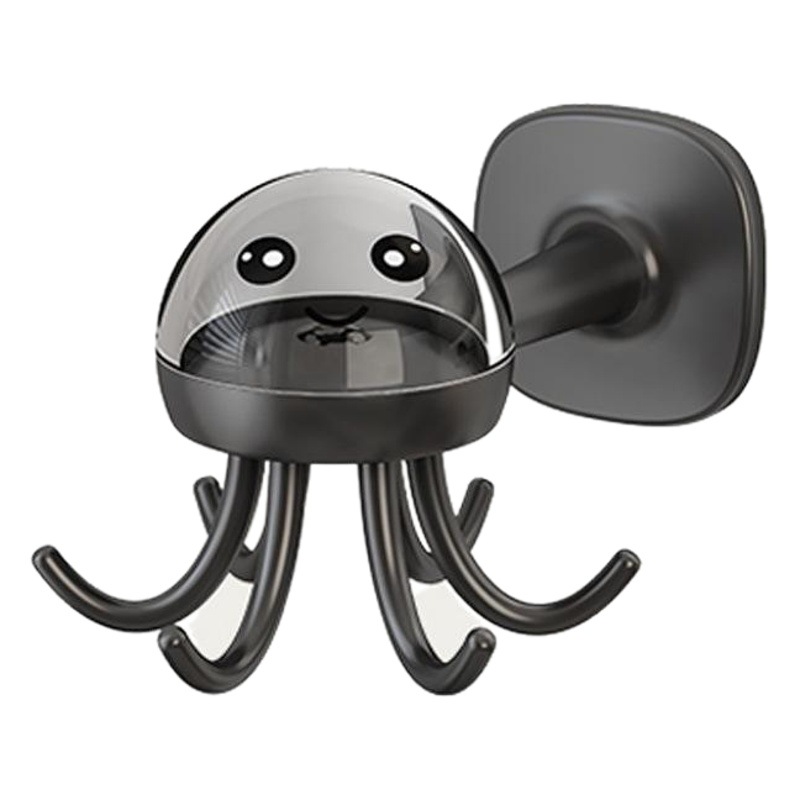 Jellyfish rotating hook punch-free kitchen rack wall-mounted spatula spoon rack shovel kitchenware storage rack