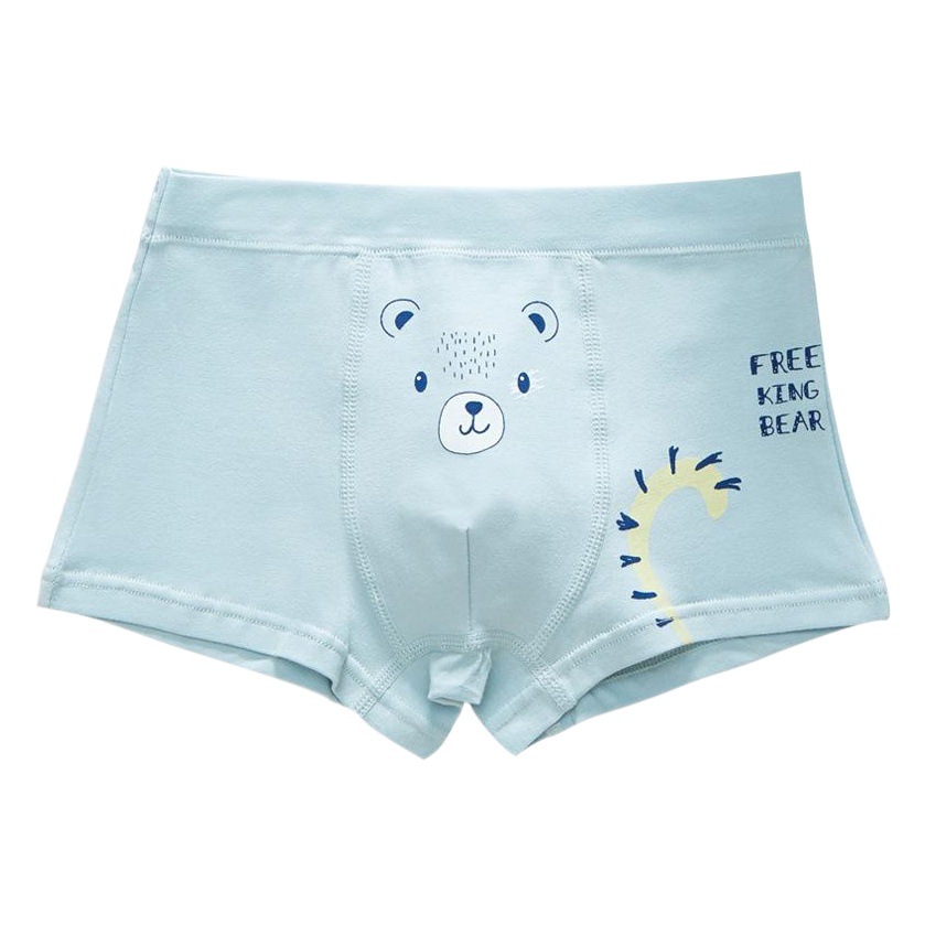 Love Nian Love Fun Children's Cotton Underwear Boys' Boxers Comfortable Cartoon Boys Student Children's Boxer Shorts