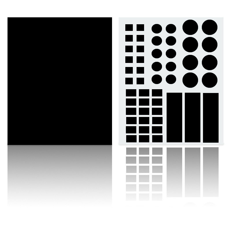 Amazon Explosions Black Shading Sticker LED Shading Sticker Dimming LED Filter Round Insulation Wholesale