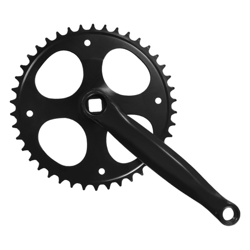 Bicycle single speed tooth plate 32/38/42T tooth plate 170 crank square hole folding mountain bike large tooth plate