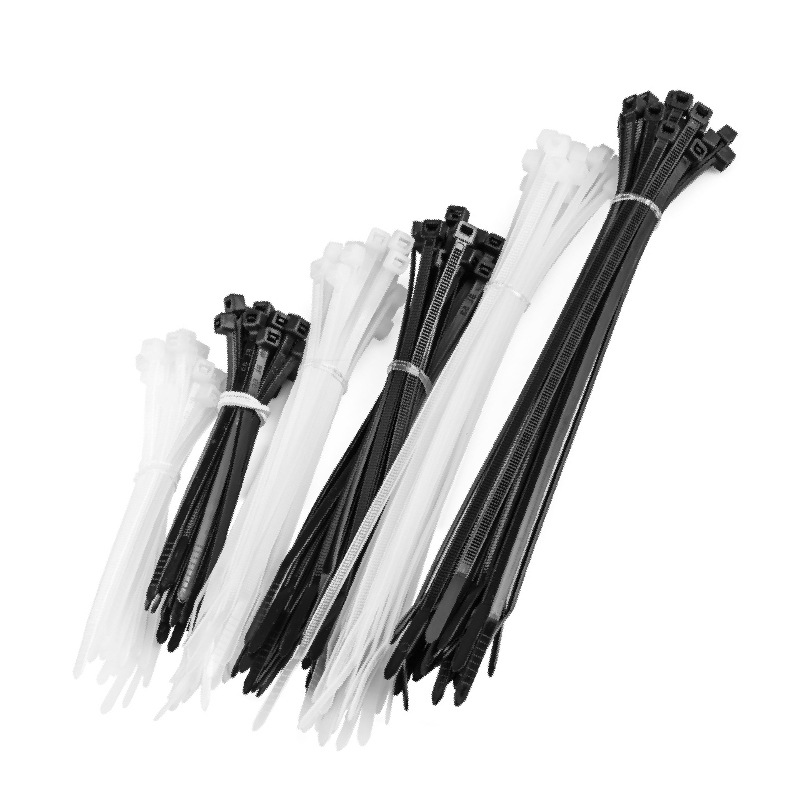 Picture of Factory custom cable tie white self-locking 3*4*5*8*100*150*200*300 cold-resistant cable tie