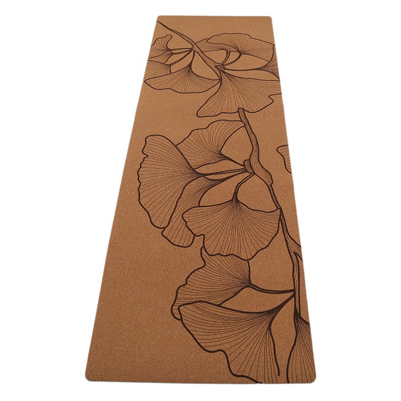 Nagoudi rubber non-slip grip shock absorption thickened men's yoga exercise fitness cork folding towel yoga mat
